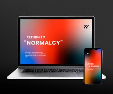 Meditation App on laptop an telephone