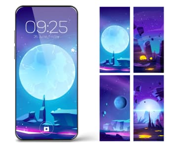 Screen Illustrations fot telephone